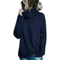 Women's Oversized Chunky Knit Turtleneck Pullover Sweater
