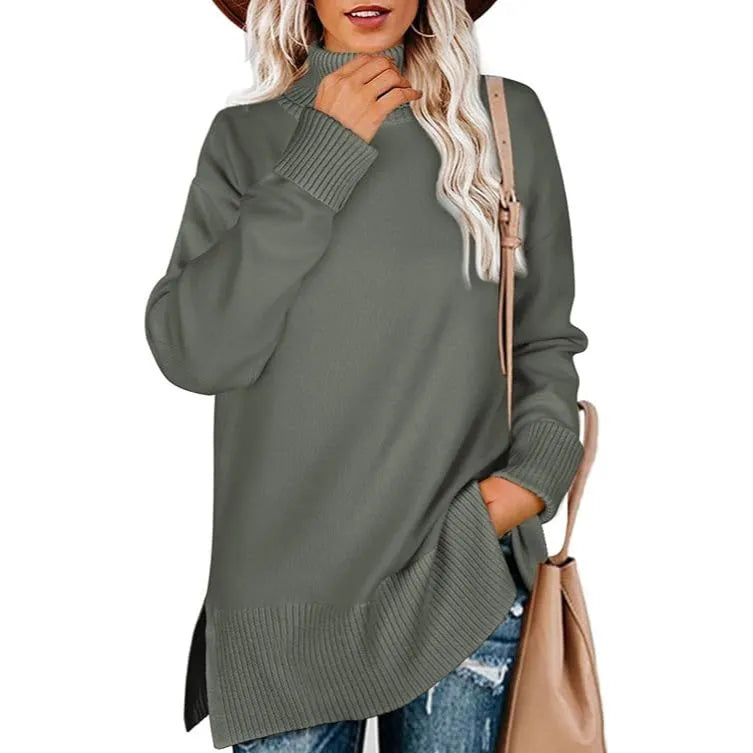 Women's Cowl Neck Tunic Sweater